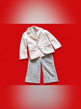 Vintage 60s Boy’s Linen Suit